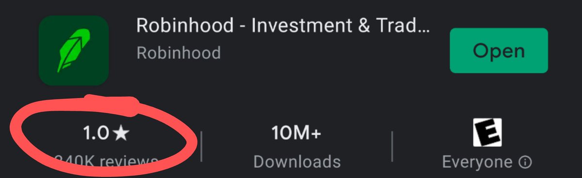 RealTravisAllen's tweet photo. I don't even have money in this fiasco but wow, what a case study for the 202Xs

Business Strategy Protip: Never take a heavy hand in how masses of people may spend their money.

Ouch. @RobinhoodApp ouch. https://t.co/JpiRUrQxH4