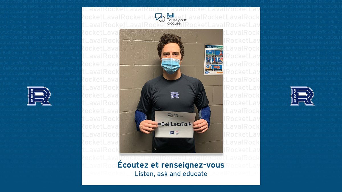 RocketLaval's tweet photo. Listen, ask and educate - Jordan Weal
#BellCause #BellLetsTalk https://t.co/9FwuN7alDe