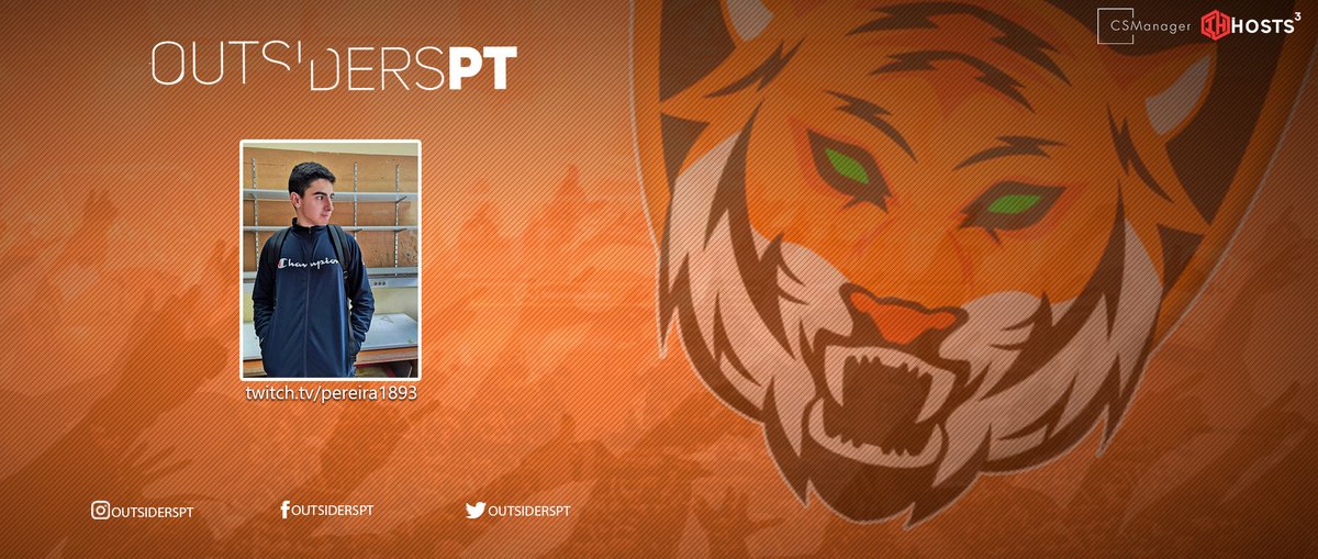 OutsidersPt's tweet photo. 🔥Hoje anunciamos mais um novo Streamer que irá fazer parte da nossa comunidade!👊
Bem-vindo @joaopereir43!

📺https://t.co/FbAwOMzHM6

#GoOutsidersPT @IHosts3 #CSManagerPT https://t.co/3gpYjz3Syr