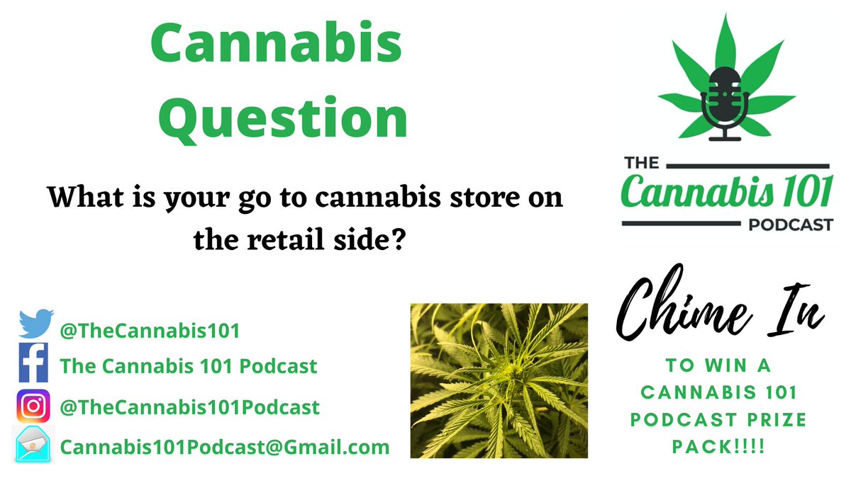 thecannabis101's tweet photo. #420FridayFun Learn - Laugh - Win from episode 81 #TheCannabis101Podcast
📺https://t.co/aPcmNkZYpU
🎧https://t.co/Vcr6gi8mSD
#CannabisQuestion = retail go to
#CannabisCharacter = American Dad
#WeedWordOfTheDay = South African slang &amp; adding something to your drink!
#PodcastAlley https://t.co/zXoWnv7gVS