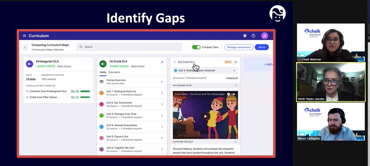 evan_trafford's tweet photo. @HeidiHayesJacob Dropping some big knowledge bombs about approaching gaps in your #curriculum. Great content for the @chalkdotcom team to learn from! #edtech #education https://t.co/9as8yQL0ow