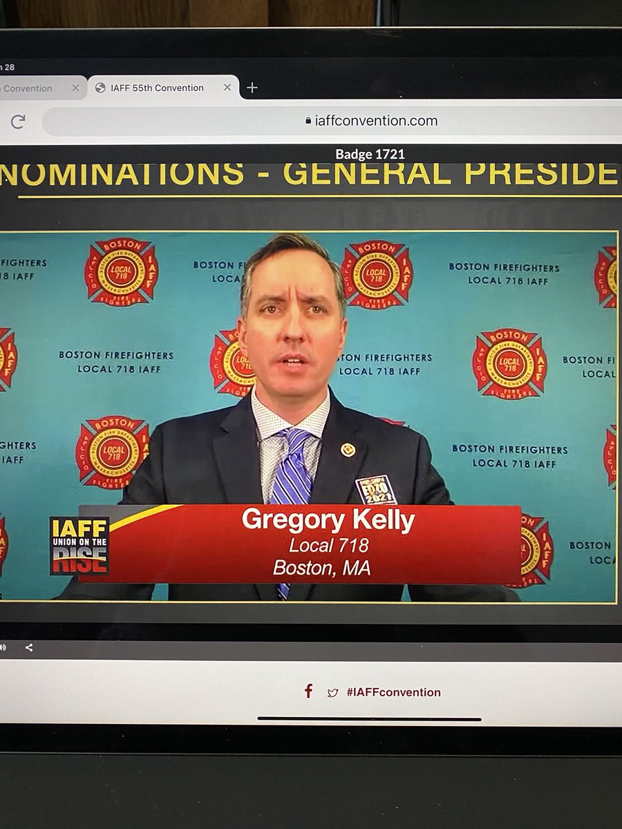 Gregory Kelly formally nominating <a href="/EdzoForIAFF/">Edzo for IAFF</a> to become the next General President of the #IAFF. #IAFFConvention