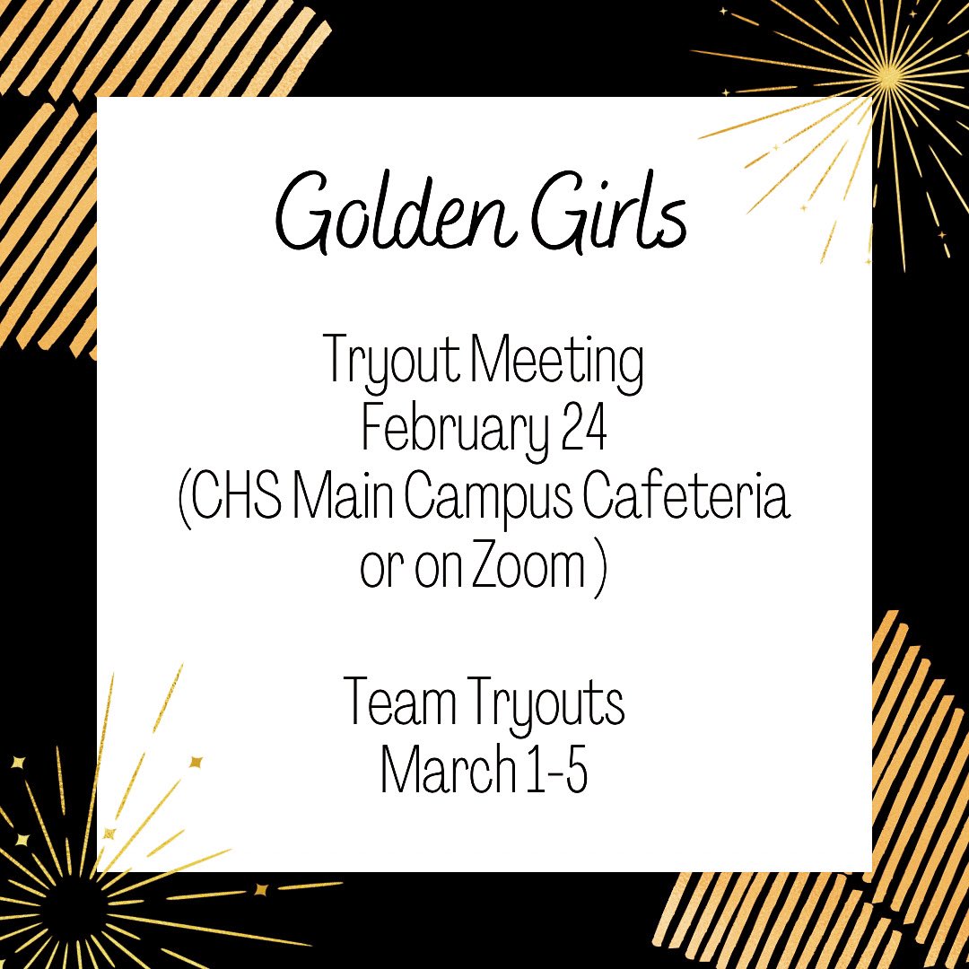 Golden Girls Tryout Information! 💛💛