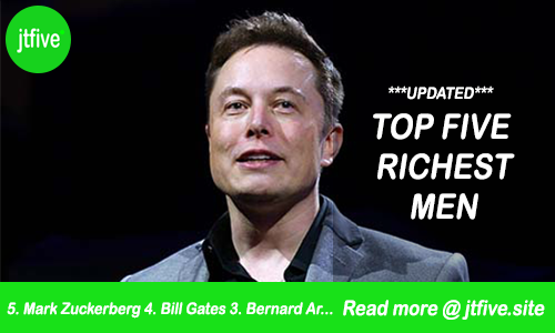 Josheddy_'s tweet photo. #jtfive #richestmen #facebook #blog #blogger #BillGates #JeffBezos #Amazon #Tesla #ElonMusk
Elon musk isn't the first anymore
Read full post @ https://t.co/jjUJHAJh9B https://t.co/viRHGPutBW