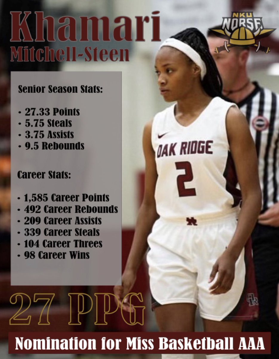 Please consider Khamari Mitchell-Steen for Miss Basketball AAA!!
