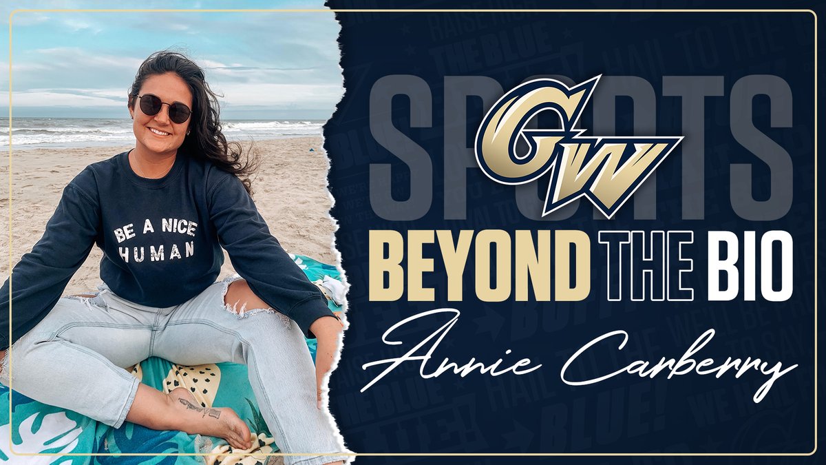GWsports's tweet photo. Time to go #BeyondtheBio with Annie Carberry of @GWSADV! #RaiseHigh
➡️ https://t.co/5UtgHzJGq7 https://t.co/U2ijJUnVCX