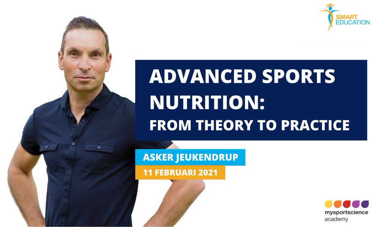 Nog een tweetal weken tot het begin van de advanced sports nutrition cursus bij <a href="/SmartEduc_be/">SmartEducation</a>. Nog open voor inschrijvingen 2 halve dagen de diepte en praktijk in van sportvoeding smarteducation.be/cursus/advance…