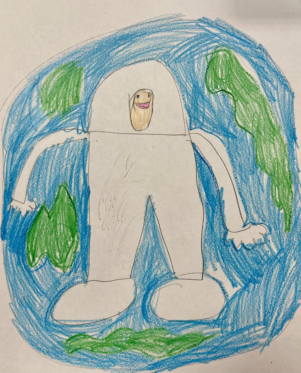 HubbertKelli's tweet photo. BIG THANK YOU to Astronaut Clayton Anderson and the CCISD librarians. We LOVED the virtual author visit this morning! Kindergarten drew some pictures to say THANK YOU ❤️ https://t.co/sIVyZq0hC6