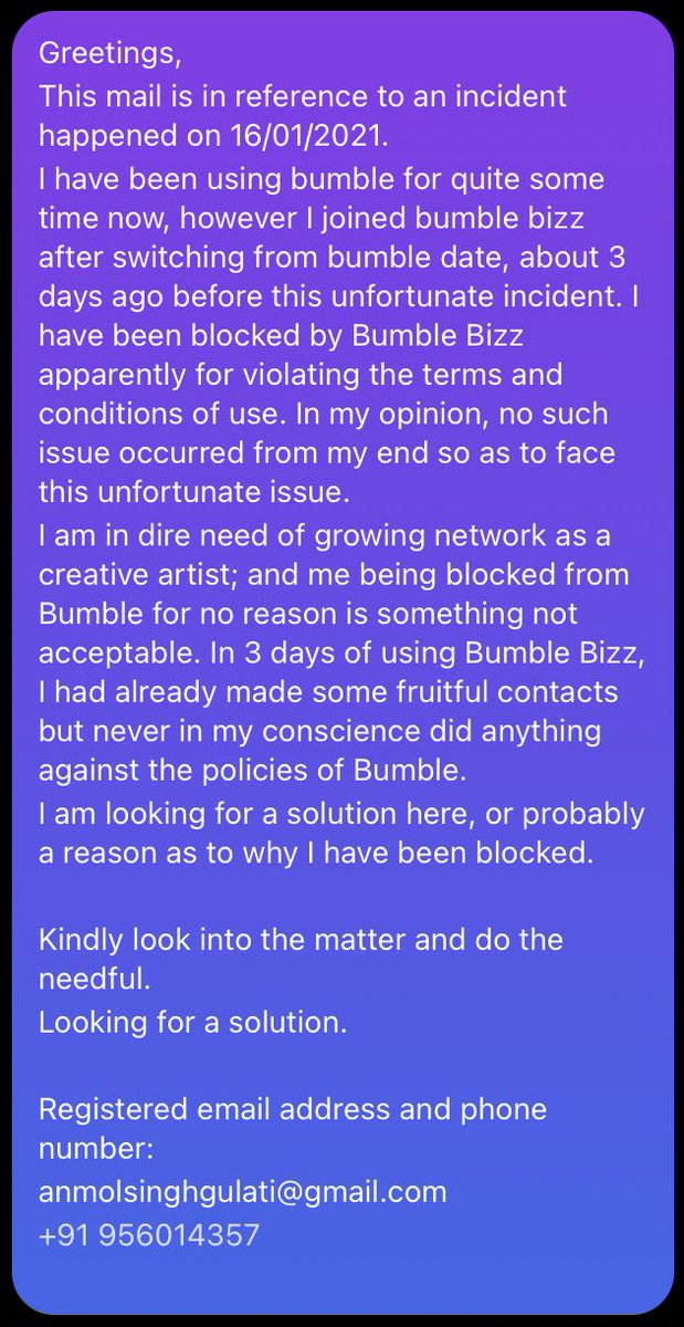 anmo_l_'s tweet photo. @bumble @BumbleSupport 
PLEASE HELP! https://t.co/splP0Q20JF