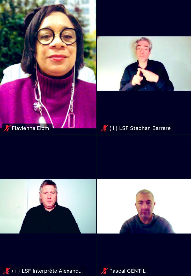 ElomFlavienne's tweet photo. Un grand plaisir de se retrouver aussi nombreux en Visio pour les Voeux #LREM92. Merci @Bai_Achidi pour l'organisation et aux traducteurs #LSF pour ➕d'accessibilité #inclusion #interpretelsf @StephanBarrere https://t.co/DSUUcvAPMU
