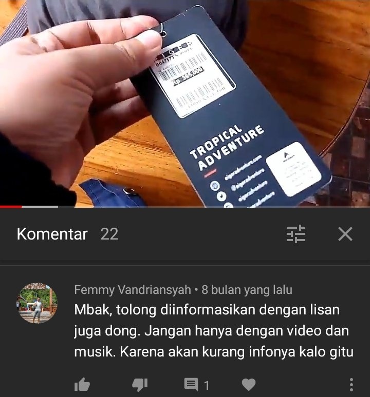 Rupanya rekam jejak buruk tim legal  @eigeradventure ada di banyak channel YouTube yang mengulas produk mereka scr sukarela.Gaya komunikasi lebih mirip mandor ke bawahan. Penasaran, bgm Eiger merekrut pegawai mereka?