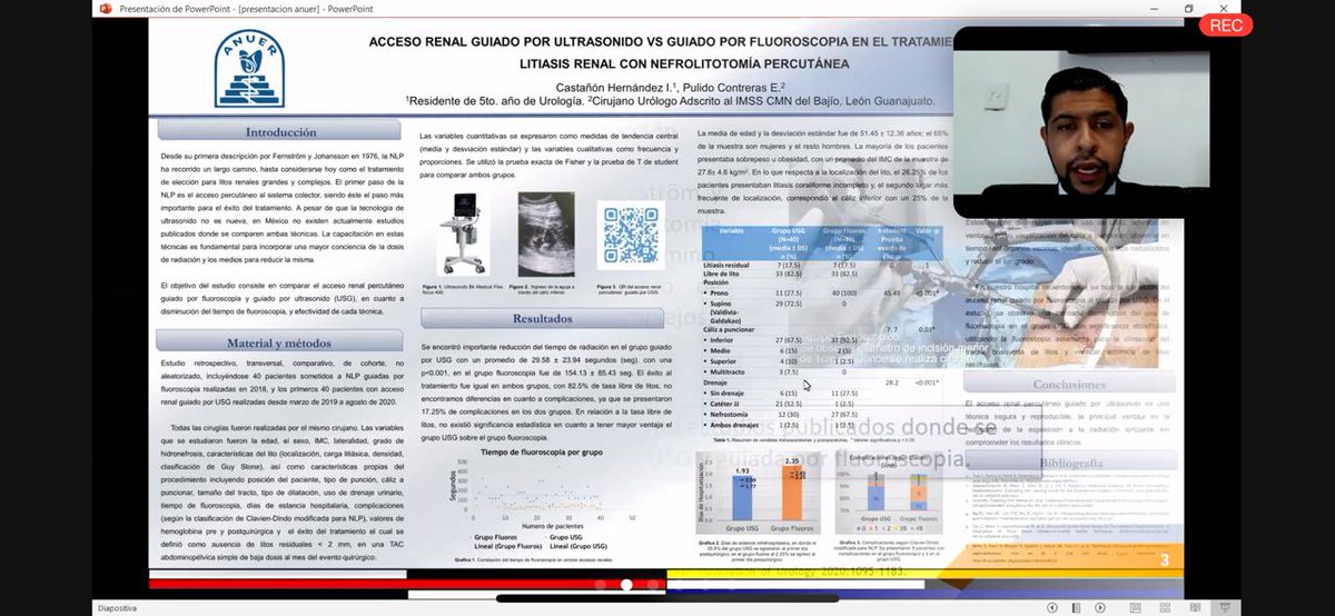 BonillaUro's tweet photo. Presentación de trabajos libres y casos clínicos en #ANUER online @anuermx, @Urologia_UMAET1 presente https://t.co/MXx1YXZSsJ