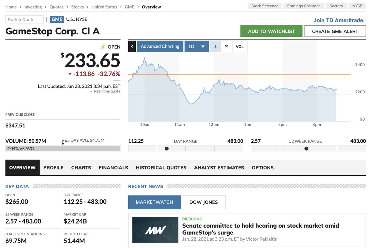 prevalenttrends's tweet photo. #wallstreetbets This story #trumps all the stories in the last 4 years. Who would have thought #GameStop would #unite us as #humanity in a cause against the #empire? Or is this #extreme #consciousness favoring the shellacking of bullies? https://t.co/XQmMNCAw94