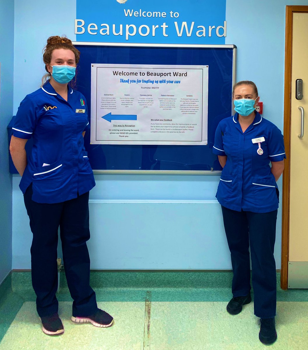 Hello and welcome to Beauport ward twitter page 👋 We are staff nurses Lauren and Hattie. We will be introduction our team and sharing with you some fun stuff to get up to on an acute surgical ward 😄 hope you enjoy our engagement 👩🏼‍⚕️ 👨🏽‍⚕️  <a href="/Beauport_Ward/">Beauport Ward</a>