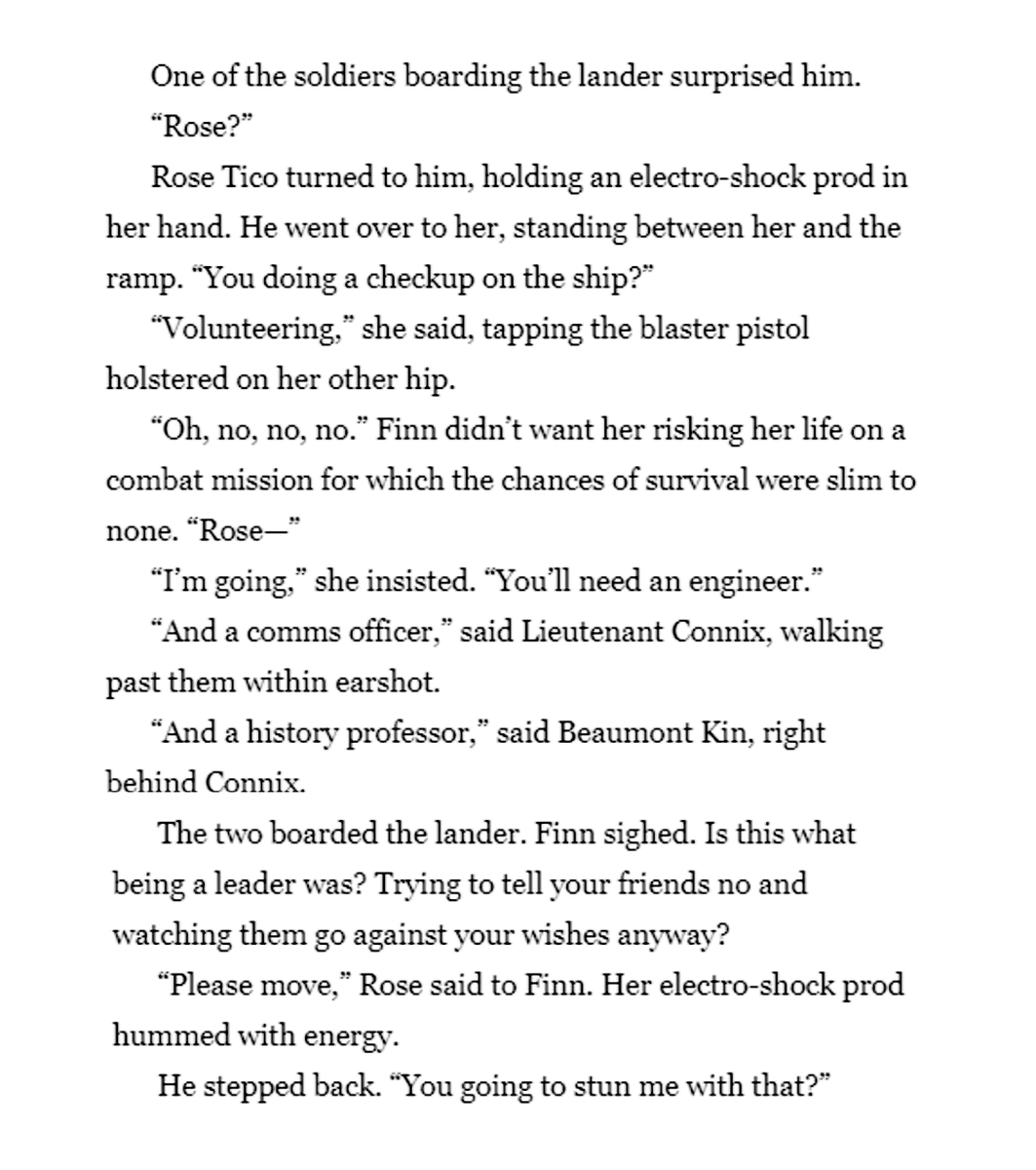 GreySmartWolf's tweet photo. Really lovely moment between Rose and Finn before the finale battle in The Rise of Skywalker junior novel❤️
I wish it was in the movie too!

#StarWars Finn #JohnBoyega
Rose Tico #KellyMarieTran #FinnRose https://t.co/SbVhrn4bNj