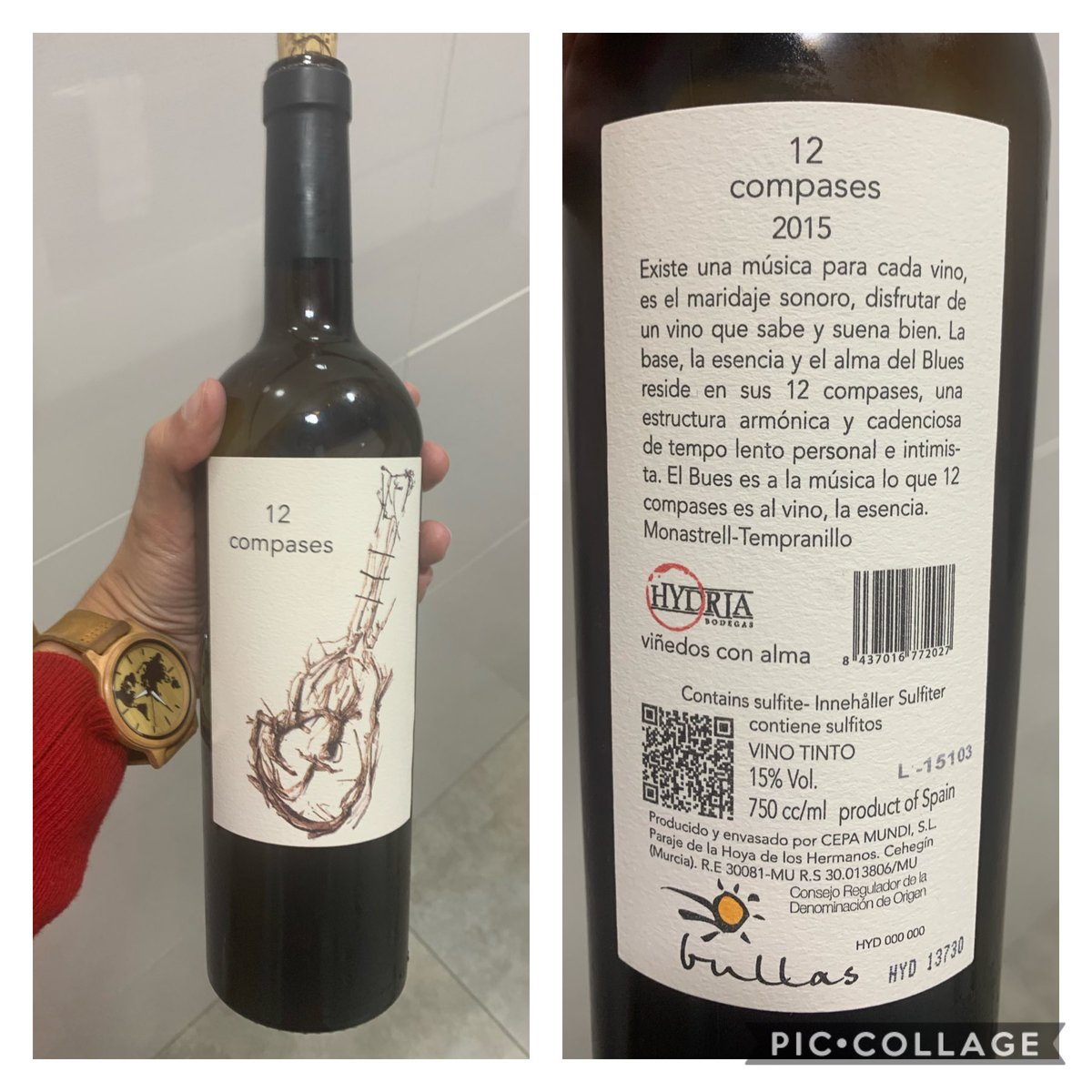 miriamperezalba's tweet photo. Pero qué rico está este vinico de #Bullas 😋🍷 #12compases
Yo bebo vino de la Región de Murcia!!!
Y tú, a qué esperas??? 🤷🏻♀️ https://t.co/YNNJXsUOp1