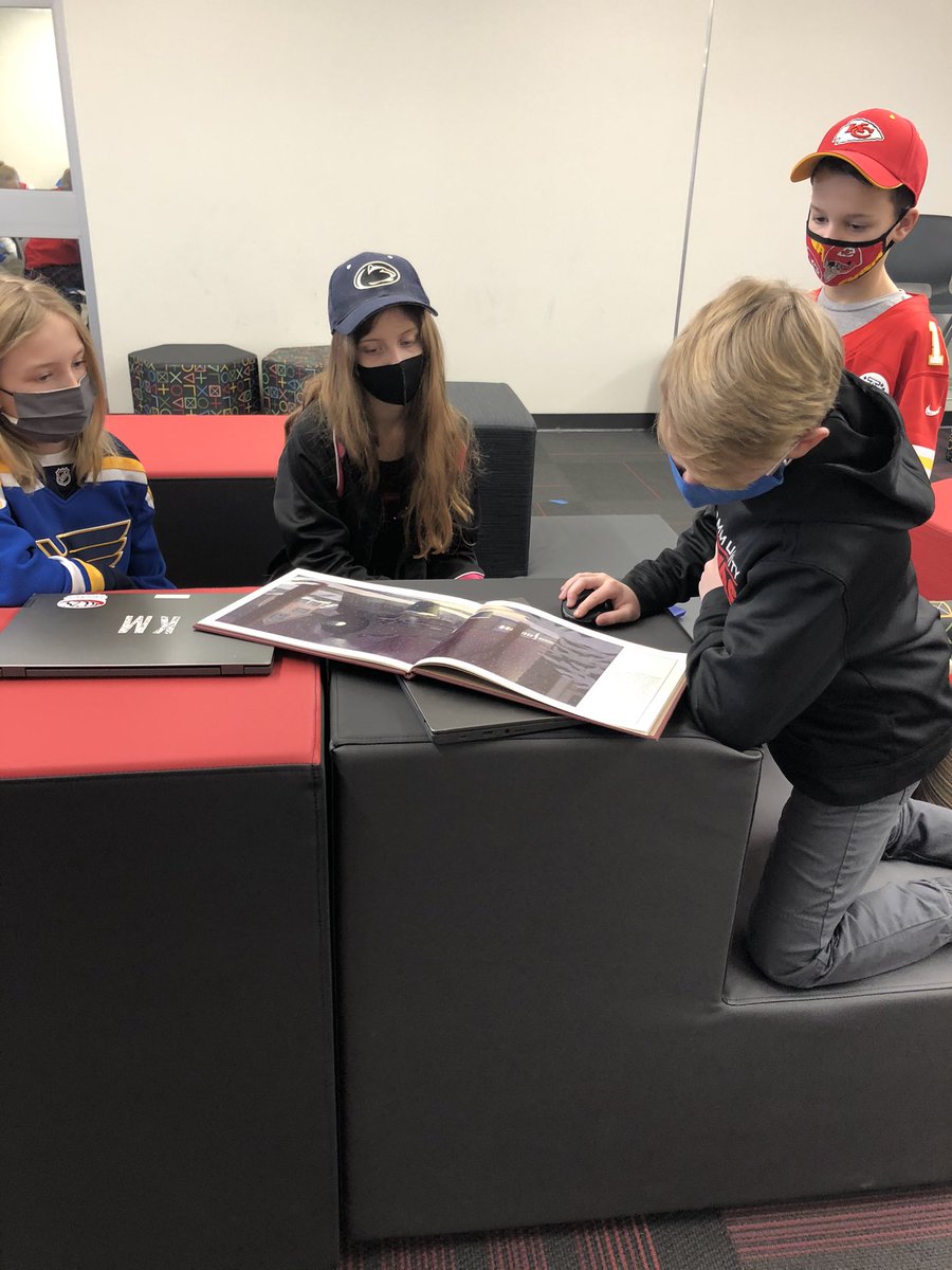 CCLSKBrown's tweet photo. 5th grade reads picture books from Chris Van Allsburg. These fantasy books make us think and wonder and imagine! @CCLSLeible @CCLSChargers https://t.co/WbdpukYYJ2