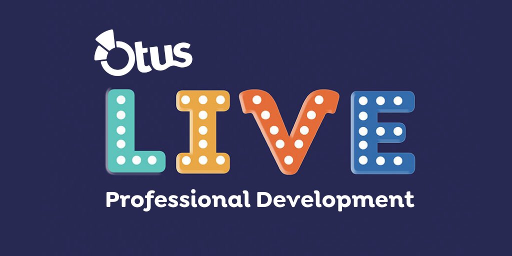 Coming to you live every Tuesday and Thursday is Otus Professional Development! 

Join our team for quick, targeted sessions to build on your Otus skills or learn something new.

Find more info and register for free here → bit.ly/otuslive ←