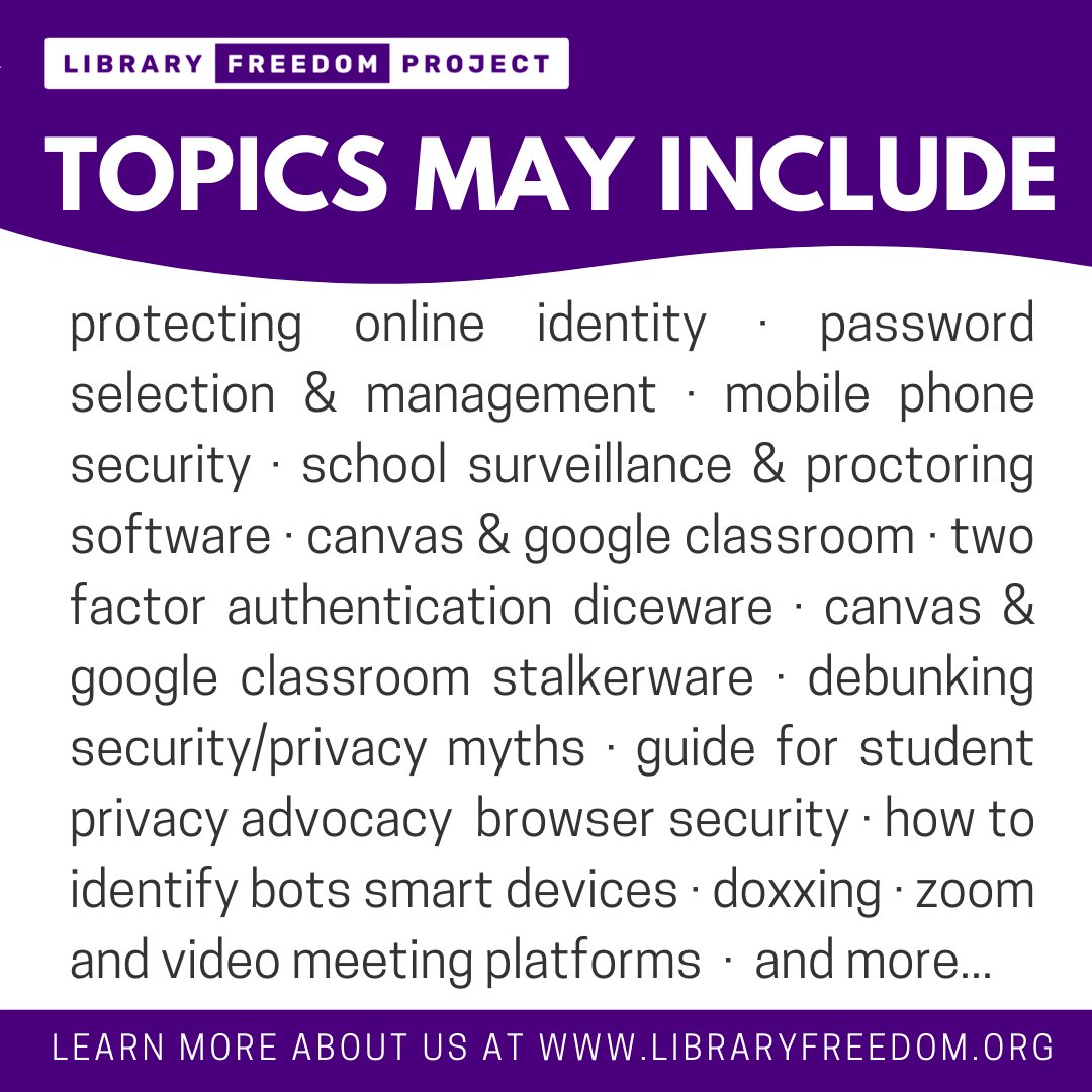 LibraryFreedom's tweet image. we're doing this cool project working with teens to create memes about privacy and surveillance. we can offer volunteer service hours or small gift card stipends as a ~thank you~. if you're an interested teen, come to our next info session!