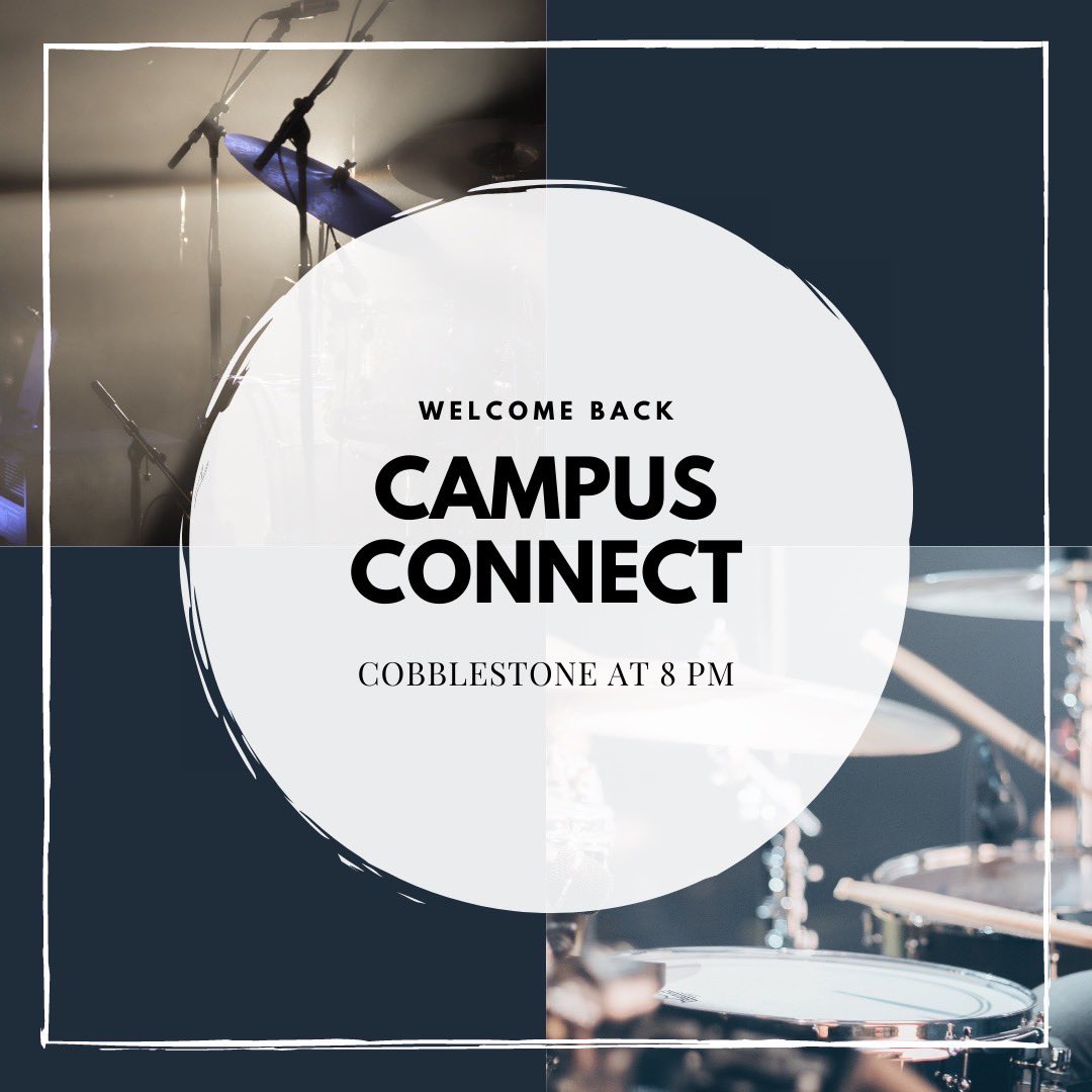 miamicru's tweet photo. Good news!! Campus connect tonight IN PERSON @ cobblestone community church at 8PM! Make sure to wear your mask &amp; if you aren’t feeling well please stay at home. We can’t wait to see everyone! https://t.co/WM4lyKVAPQ