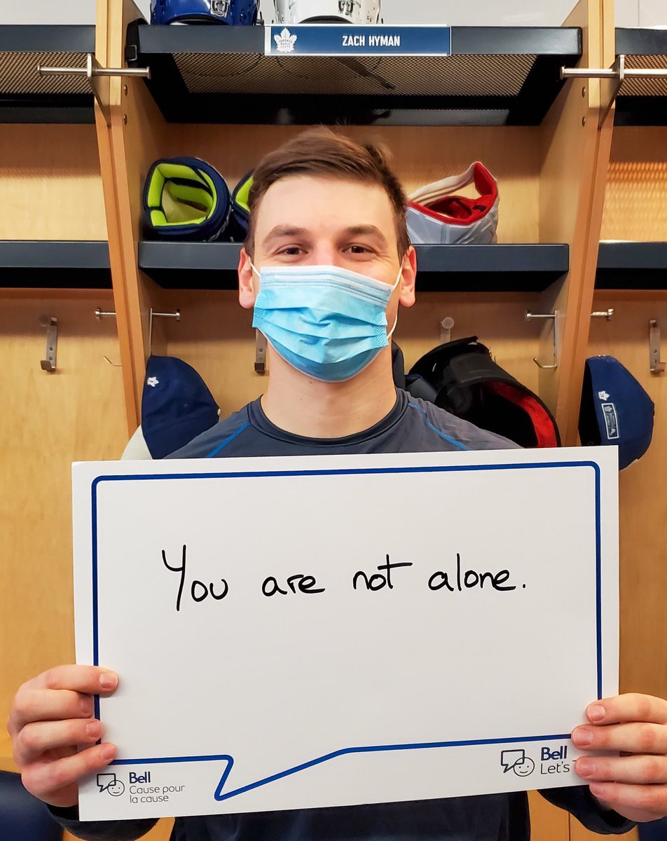 MapleLeafs's tweet photo. Join the conversation. #BellLetsTalk https://t.co/r3ZOe4osBi