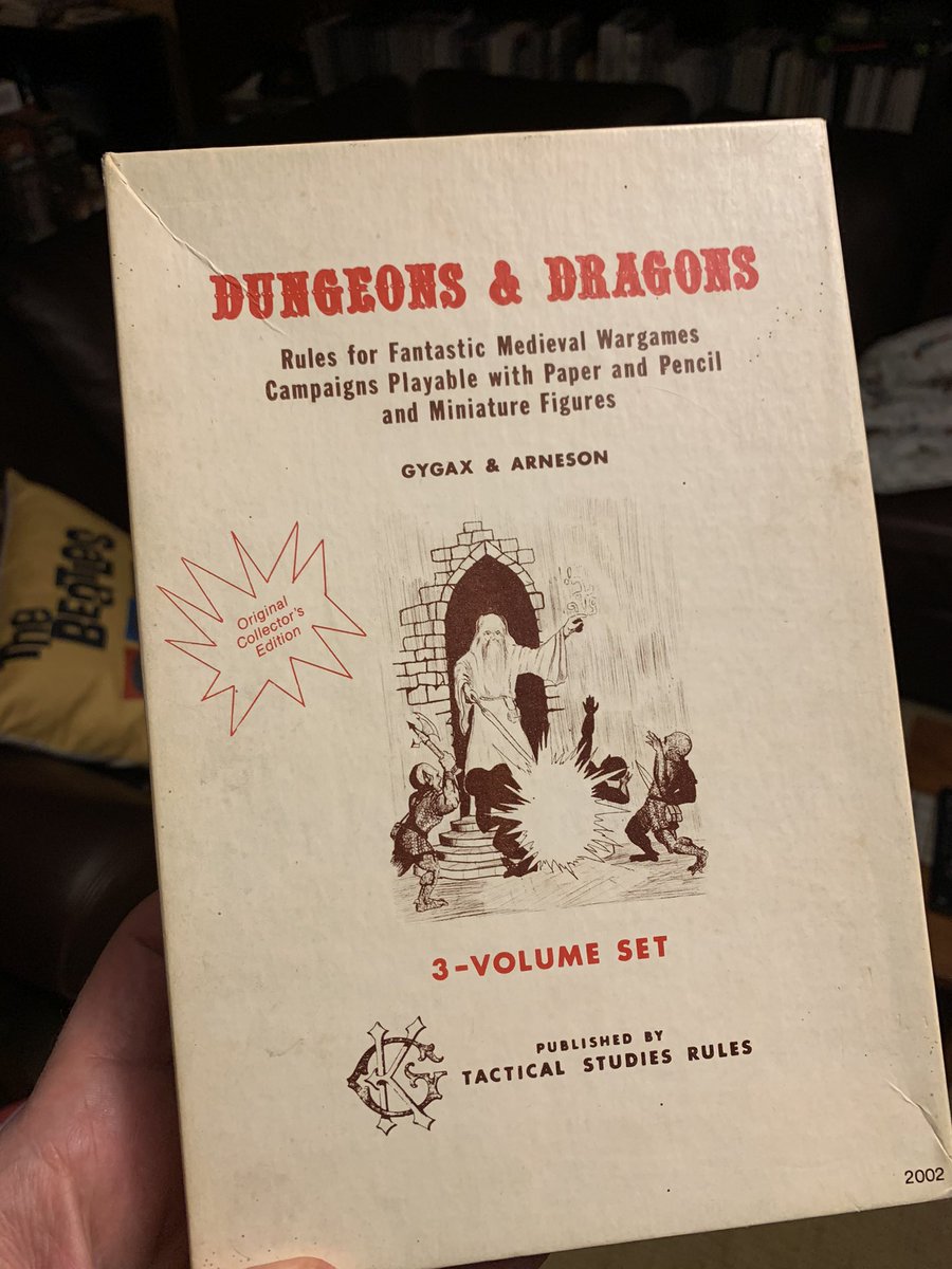 Here’s a little cautionary tale that I hope some of you may learn from.In 1977, I began playing Dungeons and Dragons, having stumbled across this little white-boxed set in an obscure game store in London’s Hammersmith area, called Games Workshop (hi,  @ian_livingstone).
