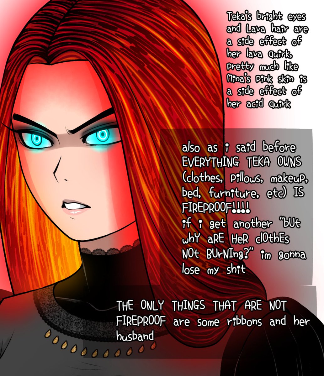Ackerbangbang's tweet photo. Teka, the toxic and narcissistic bitch,mother of Enji todoroki (ENDEAVOR),also everything in here is fanart of @horikoshiko my hero academia❤ 

#BNHA #BokuNoHeroAcademia #bnhaoc #MyHeroAcademiafanart https://t.co/HNTkujvlV9