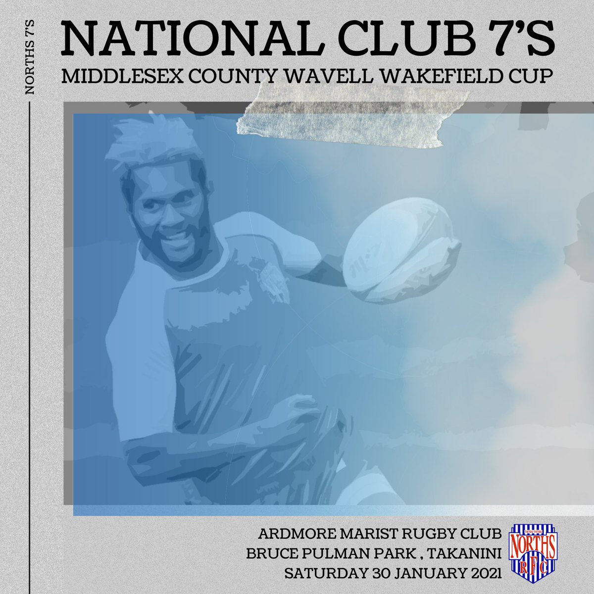 NorthsURFC's tweet photo. Good luck to our lads who travel to Auckland competing in the National Club 7's tomorrow. @ardmoremarist will be hosting the event as the 2020 winners. If you are around this weekend head over to the Park and support the lads.
#NationalClub7s
#setBLUE
#WeAreNorths
#TātouTātou https://t.co/9KM7rCxE2c