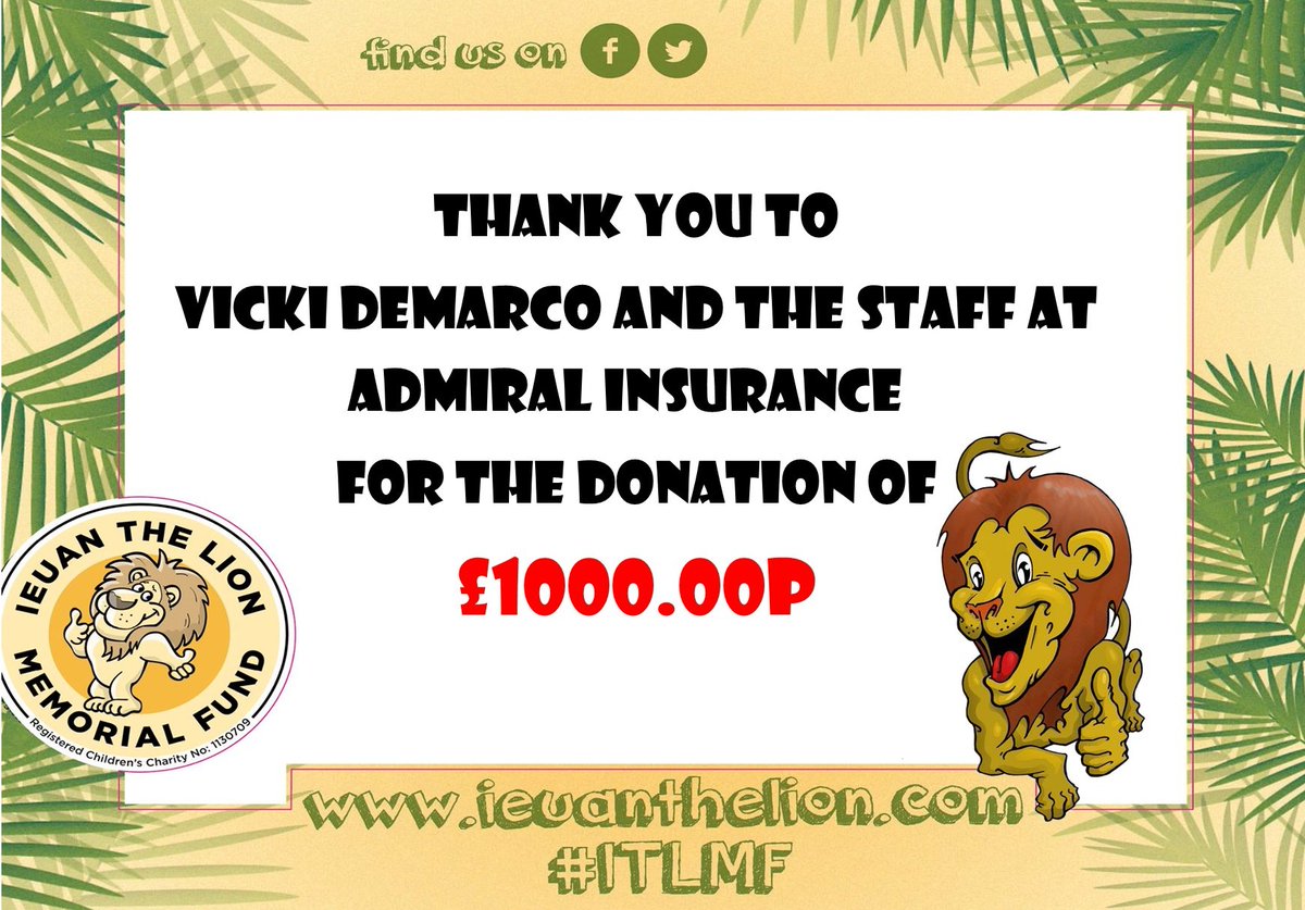 Ieuanthelion's tweet photo. Thank you to the Staff at Admiral Insurance especially Vicki Demarco for nominating the charity for this generous donation of Β£1,000. These funds will help to provides free holidays for families caring for a Terminally ill Child. #Communitytogetherness #ITLMF π§‘π¦π΄σ §σ ’σ ·σ ¬σ ³σ Ώ https://t.co/xtdQdP66E3