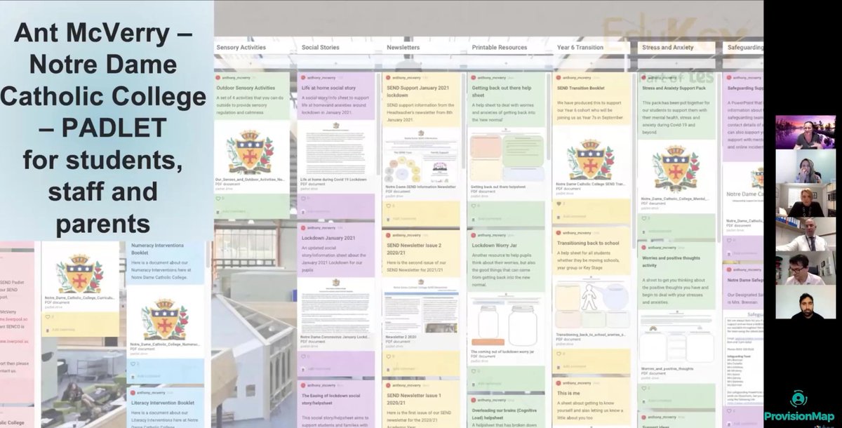 thehikingSENCo's tweet photo. Thank you so much @SendcoSolutions for sharing our Padlet as an area of best practice on the #EdukeySEND Leadership Webinar today. So glad people are finding it useful ❤ @Classcharts @provisionmap #SEND #sharing #lockdown2021 #SEND #collaboration #SENCO #edutwitter https://t.co/QQ1rN8cKlI