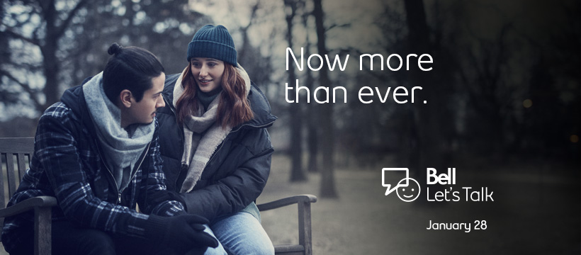 #BellLetsTalk  
Stigma is the #1 reason why 2/3 of people with mental health struggles don't seek support. Talking about mental health helps break down this barrier.

Visit letstalk.bell.ca/en/ for simple actions you can take to reduce stigma and support others to reach out.
