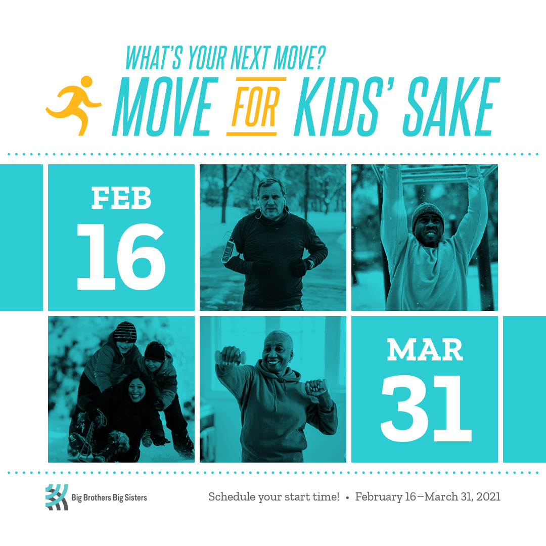 It is estimated that 10-20% of Canadian youth are affected by a mental illness or disorder. 

Join us and get moving to support the mental health of young people in York Region and Bradford!   

MOVE FOR KIDS SAKE! Learn more:

york.bigbrothersbigsisters.ca/event/movefork…