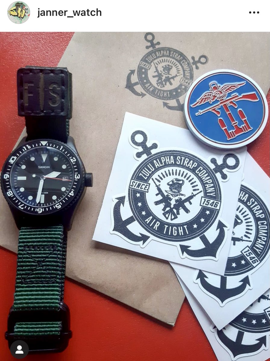 Great to see one of our coins for Zulu Alpha Straps featured on <a href="/instagram/">Instagram</a>.  #watchesofinstagram #jannerwatch #zulualphastraps ⌚️