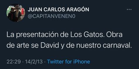 Cuando yo aún no tenía twitter.
Que honor más grande, y cuanto se te echa de menos.