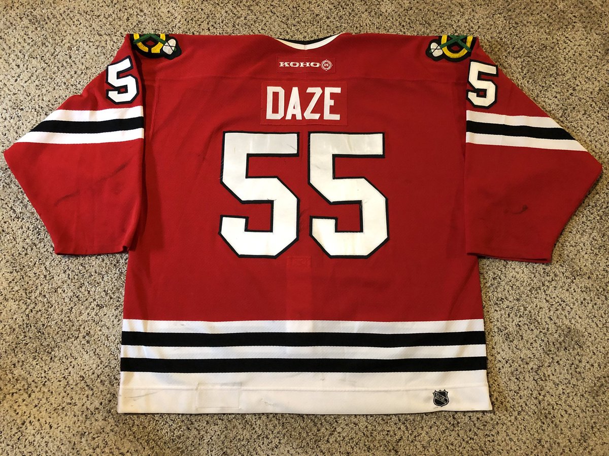 blackhawks game worn jersey
