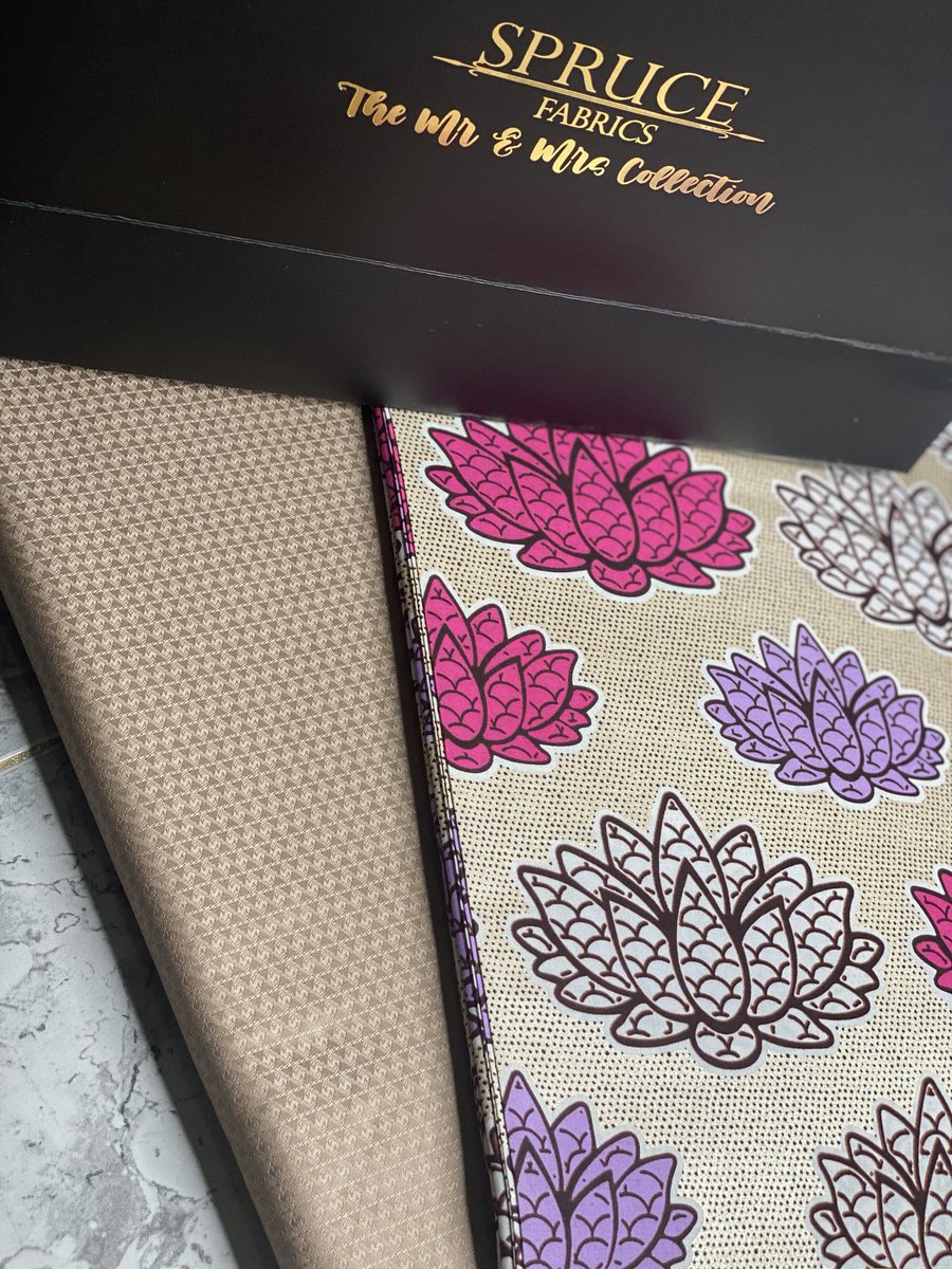 spruce_fabrics's tweet photo. Mr&amp;Mrs collection❤️ (A 2% discount on all our MR&amp;MRS collection).
133,280 with 10 super 120.
79,380 with 5 super 120. 
President super 120 
10 yards - 110,000
5 yards - 55,000
Exclusive premium wax
26,000 https://t.co/EpAuLY2XKP