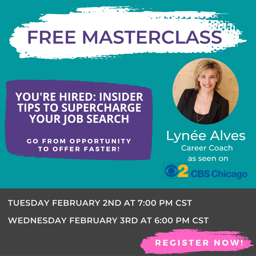 interview_lynee's tweet photo. 🎆SUPERCHARGE YOUR JOB SEARCH🎆
🚀Rocket ahead of the competition with my FREE 1-HOUR MASTERCLASS
Learn key job search strategies that WORK so you can get your next offer FASTER!
REGISTER NOW >>> https://t.co/0Jf7lIGOvm https://t.co/BmMp98ylwY