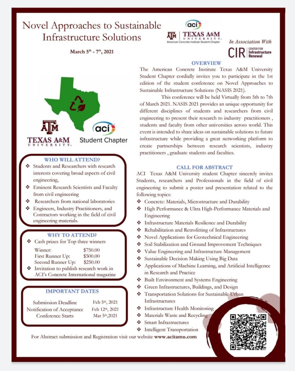 ACITAMU's tweet photo. ❗❗ATTENTION❗❗
We have an updated poster on our website concerning the conference. Please make sure look it over and plan accordingly! Abstracts are due on Feb 5, 2021 which is next FRIDAY.
As a reminder, you do not have to submit an abstract in order to attend the conference! https://t.co/evVIpdMPjp