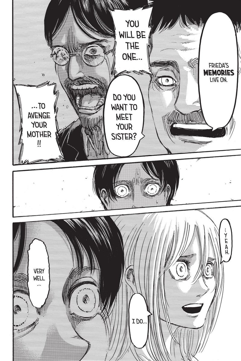  #erehisu"Eren & Historia aren't the ones tasked with surpassing their fathers"Isayama & the manga: