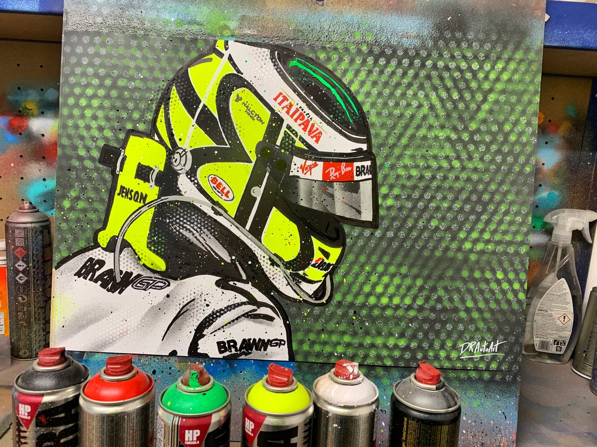 DRAutoart's tweet photo. Finished this Jenson Button graffiti painting earlier today. In stock now π#drautoart
.
.
.
#jensonbutton #button #jensonbutton_22 #jb22 #button22 #graffiti #graffitiart #f1 #brawngp #formula1 #f1champion https://t.co/lbKYwf0TUg