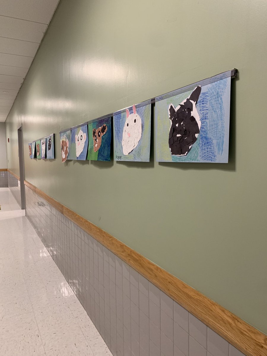 DokeArt's tweet photo. Mrs. Bakst’s class has their texture beard hung up too! https://t.co/DZ7AlSV2QT