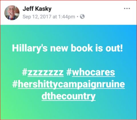 Never real thrilled about the Democrats, Jeff gets kinda testy if you suggest that he might be involved in anything, well, unsavory.Oh, and he really likes Vova.27/