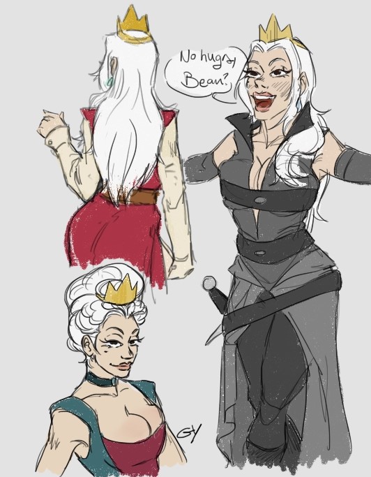 AddamsGarry's tweet photo. Do you guys watch #Disenchantment ?
Here's the evil mother vs the cool step-mother
Welcome to the club.

#queendagmar
#queenoona https://t.co/f1IohLDyei