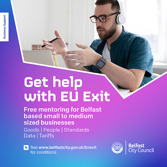 belfastcc's tweet photo. Are you a Belfast-based SME affected by Brexit? We’ve launched a scheme to provide free mentoring from independent experts to help you get your trade on track &amp; comply with new procedures. Register at https://t.co/mMf8V67zVU @BelfastHourNI #BeBrexitReady #BelfastBizSupport https://t.co/yxMUk6cjUg