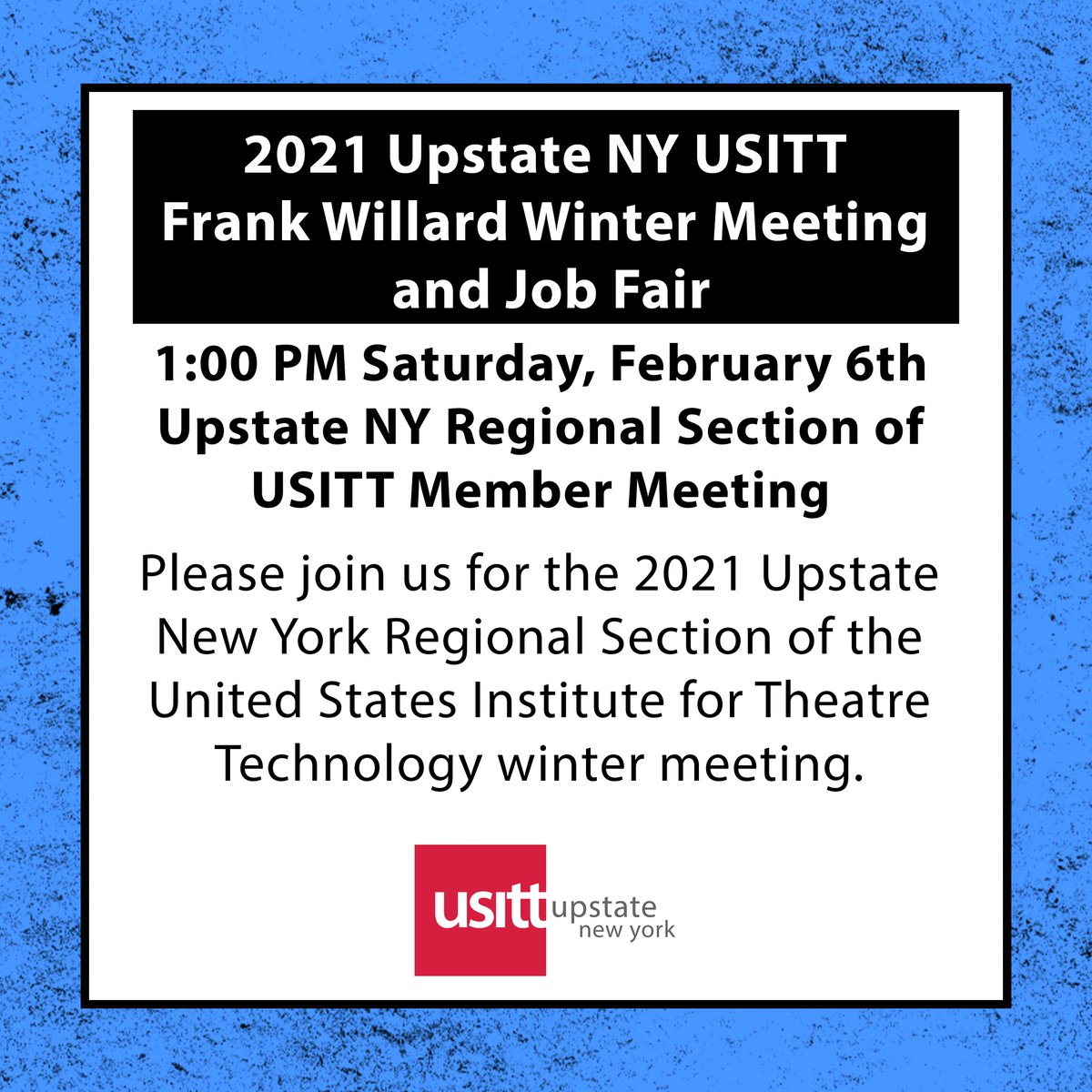 USITT_NY's tweet photo. Join us for our winter meeting on February 6th! Register here: https://t.co/NwvpiTRYG0. https://t.co/cUqgp91ZNS