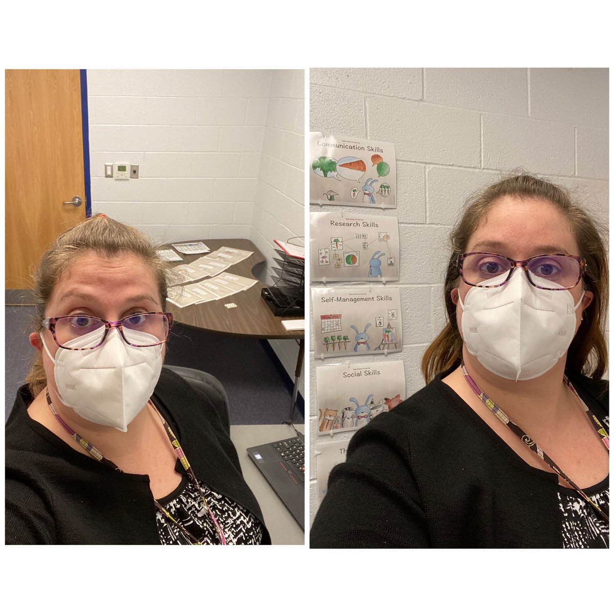 MrsBloomrose's tweet image. First full-day in the building! Thank you to @MarkMustangs for the office improvements! #pypcoordinator @anesmustangs #adventureavocado #teachermom #IBPYP #KN95 #newglasses