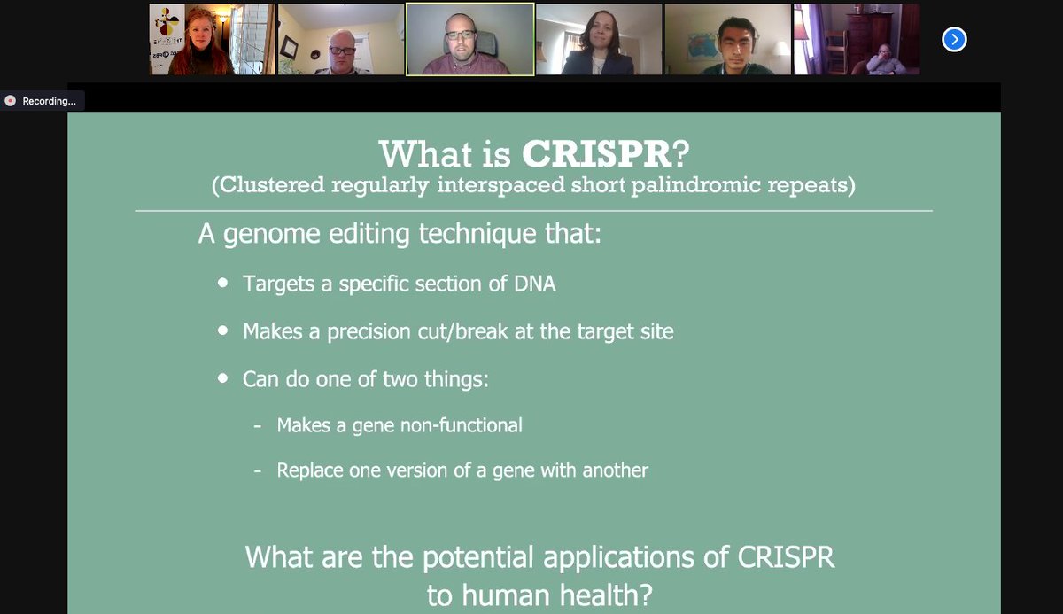 Nancy Coddington (@nancycoddington) on Twitter photo Kicking off our last workshop in our <a href="/WSKG/">WSKG News</a> Gene Educator Series. Tonight's session explores genome editing & CRISPR. Excited to see so many #science Ts this afternoon.
<a href="/CortlandNYSMTP/">Dominick Fantacone</a>
<a href="/MSmithSciTech/">Maureen Smith</a>
@DeganErin
<a href="/STANYSorg/">STANYS</a>
<a href="/DrMChristiansen/">Matt Christiansen, Ed.D.</a>
#TheGenePBS Kicking off our last workshop in our <a href="/WSKG/">WSKG News</a> Gene Educator Series. Tonight's session explores genome editing & CRISPR. Excited to see so many #science Ts this afternoon.
<a href="/CortlandNYSMTP/">Dominick Fantacone</a>
<a href="/MSmithSciTech/">Maureen Smith</a>
@DeganErin
<a href="/STANYSorg/">STANYS</a>
<a href="/DrMChristiansen/">Matt Christiansen, Ed.D.</a>
#TheGenePBS