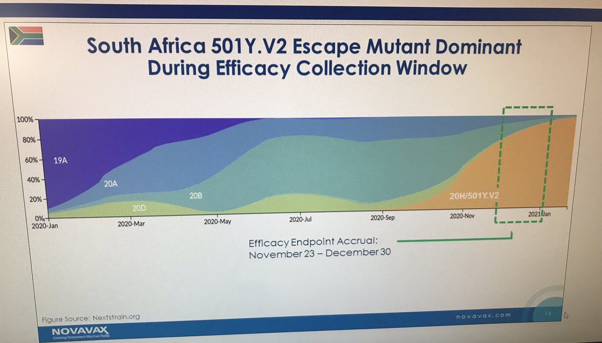 Novavax slides on South Africa  #covid19 vaccine trial