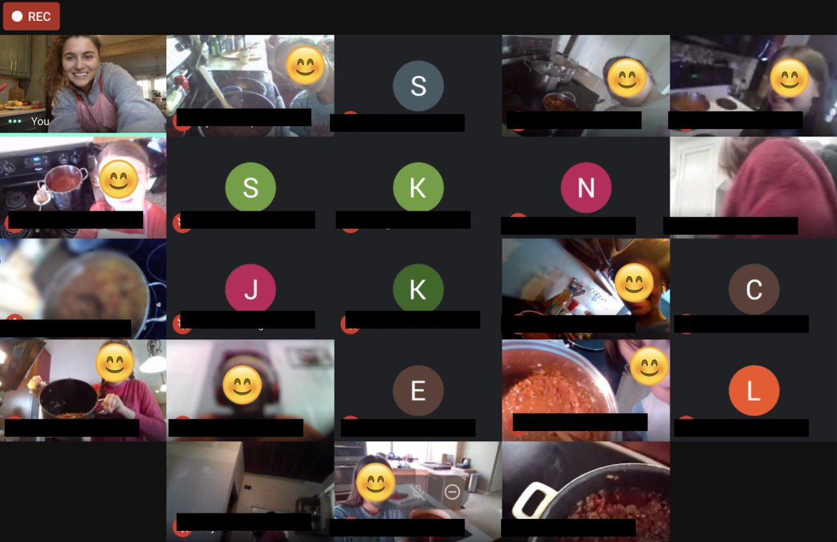 Ramsey Cooking Club made delicious chili on this snow day! Most of them didn't even cry when cutting an onion...