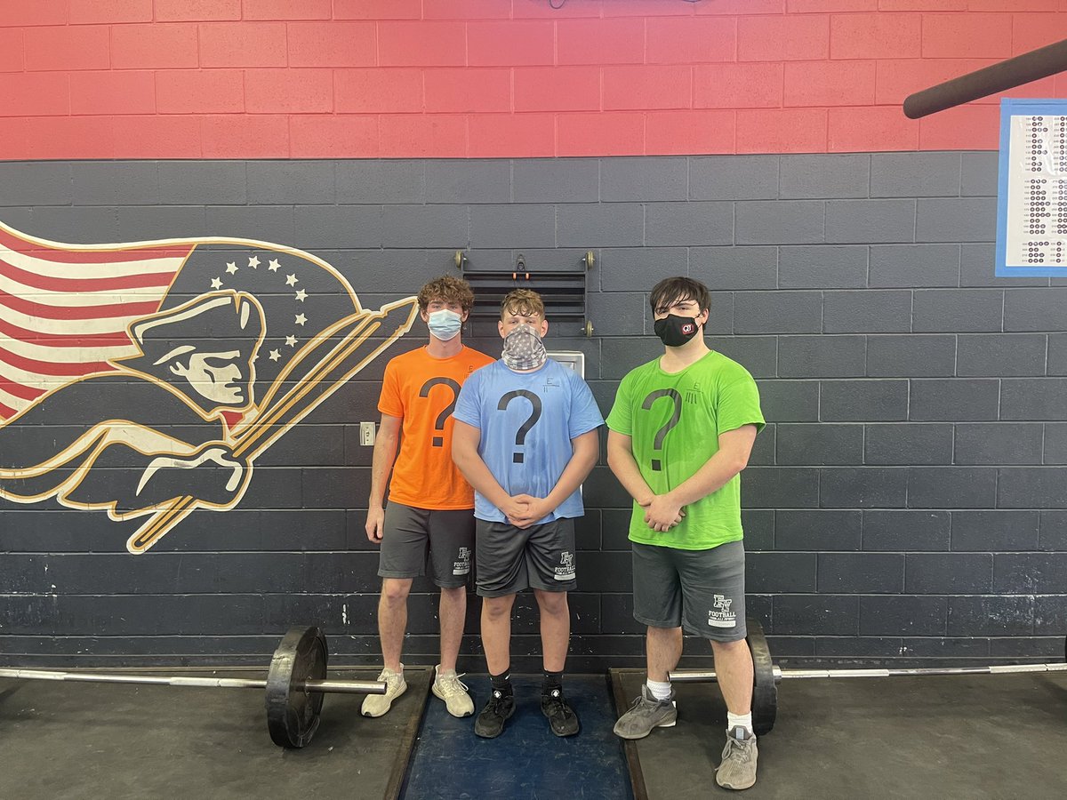 These 3 young men are the first Patriots to stand in front of their teammates and recite our Patriot Creed by heart.  Proud of them and their buy in. Their questions marks will fade fast. #PartriotPride #culturerise #Family
